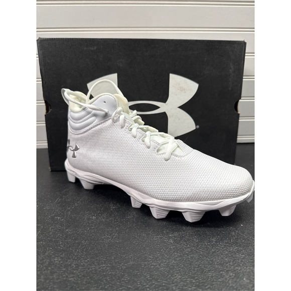 Under Armour Spotlight Franchise 3.0 RM Men\'s Cleats - White/Silver, 8.5 main image 11
